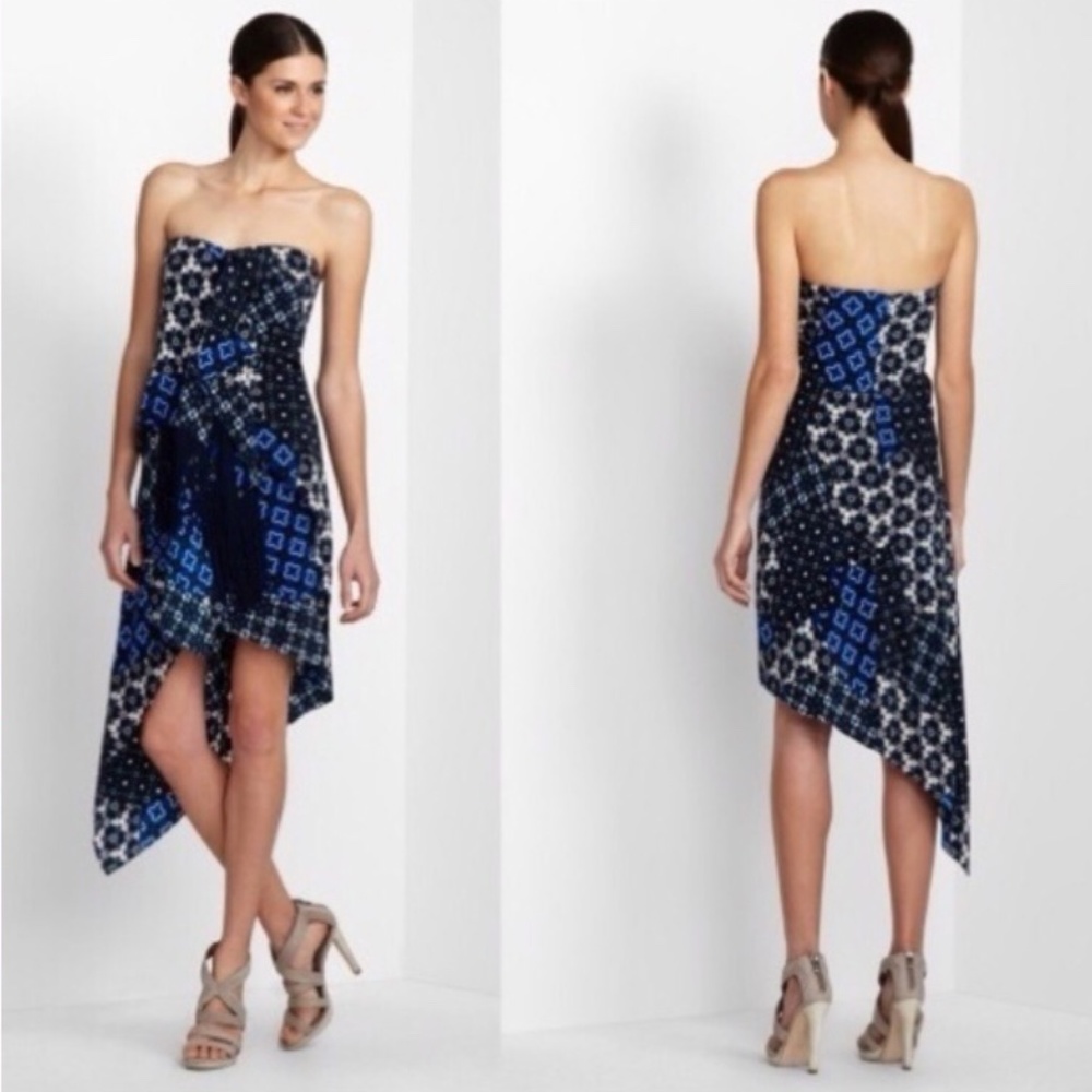 $338 BCBG MAXAZRIA ENID ERINGE PARTY DRESS SILK SIZE 2